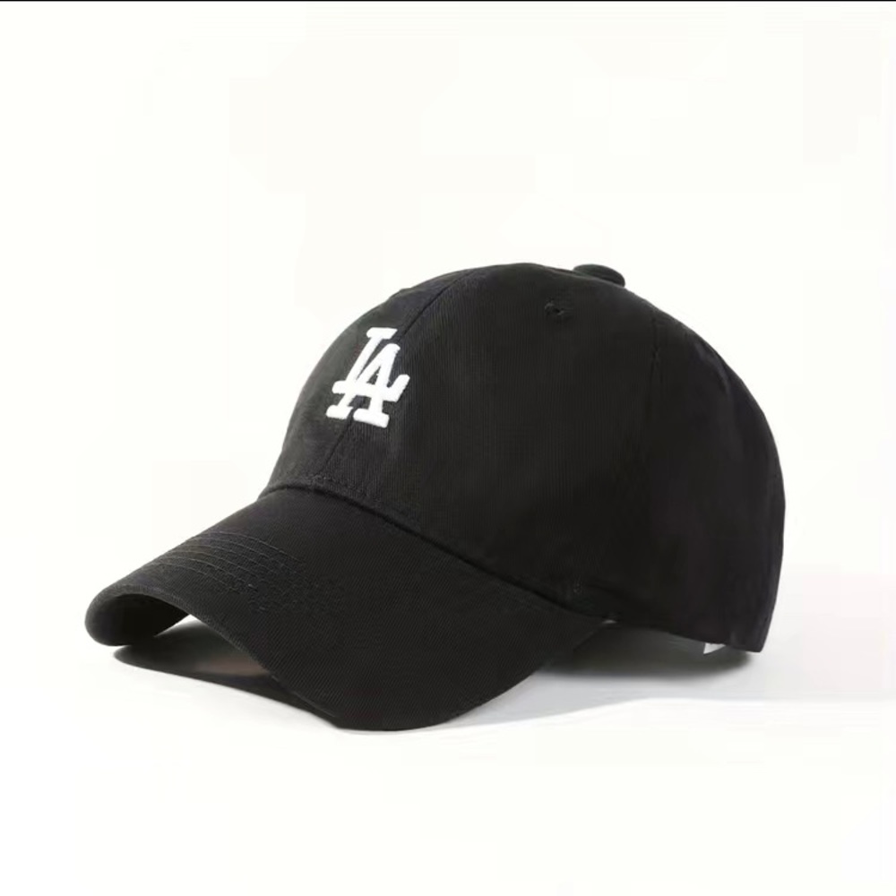 LA Los Angeles City of Angels Black Baseball Cap Unisex Hat Adjustable Size NEW